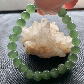 ナチュラルグリーンアゲート 瑪瑙 約8.5mm