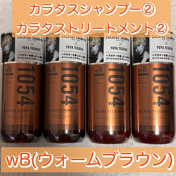 【2種4本】カラタス シャンプー・トリートメント ヒートケア 1054 wB