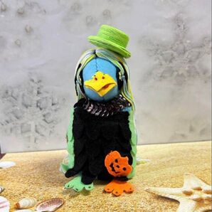 Halloween アマビエ様 (かぼちゃ付き)ハンドメイド
