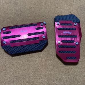 車 アクセル ブレーキ カバー レッド