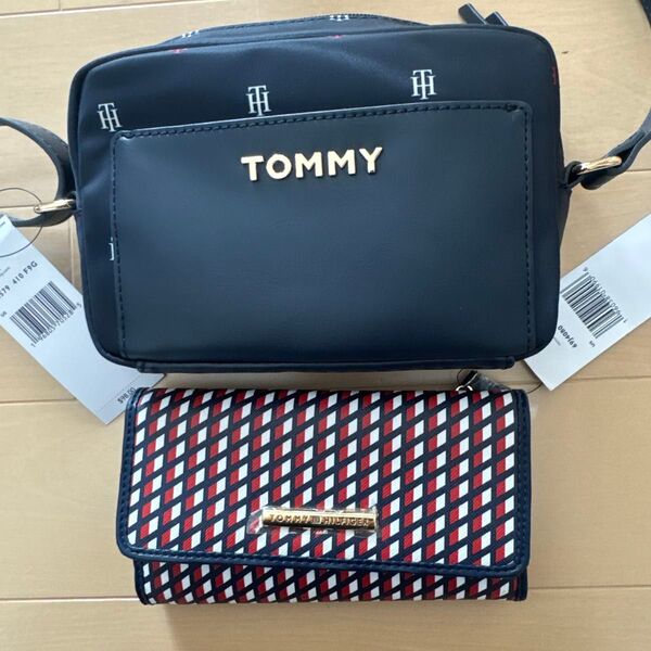 【新品】トミーヒルフィガー ショルダーバッグと長財布セット Tommy Hilfiger