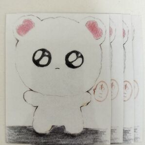 オリキャライラスト カード ブロマイド ゆるキャラ 4枚