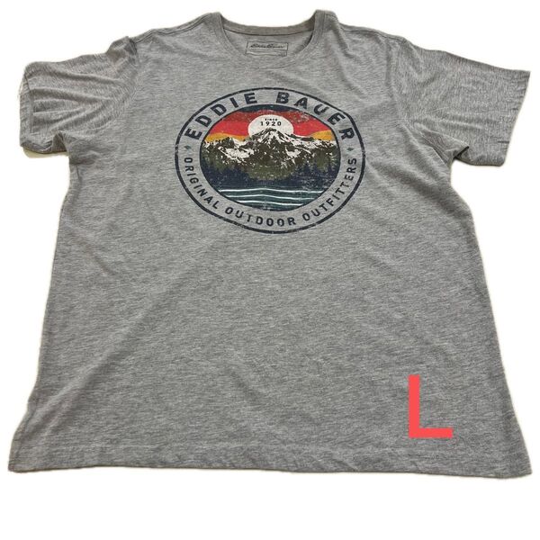 Eddie Bauer エディバウアー Tシャツ グレー Lサイズ