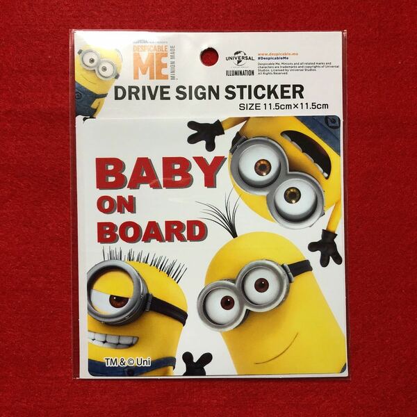 新品　ベビーインカーステッカー☆ミニオン　*Minion sticker★2点セット