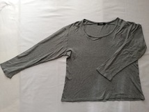 【正規品】中古 BURBERRY ／ バーバリー ブラックレーベル メンズ ロングTシャツ グレー ホース刺繍 SIZE 2（M） #yb-591_画像1