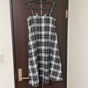 チェック柄キャミソールワンピース レディース