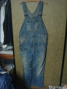 2003 Vintage PENNEY'Spe needs PAYDAYpeitei length .. color ..DENIM Denim overall overall pants OLD Old USED old clothes 