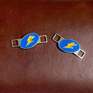 希少【稲妻】純正レースキーパー 2個1組 ワークブーツ 軍靴 古着 靴紐 アメカジ