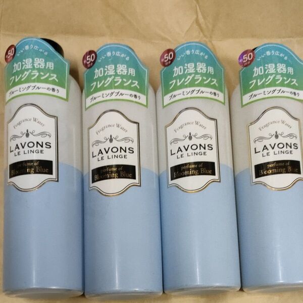 【新品未使用品】ラボン (Lavons) 加湿器用フレグランスウォーター ブルーミングブルーの香り 300ml、4本セット