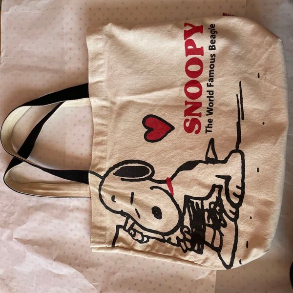 肩掛けトートバッグ大SNOOPY