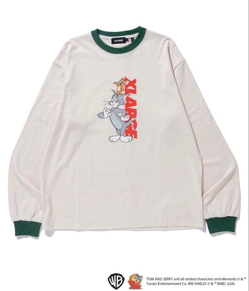 XLARGExTOM AND JERRY RINGER L/S TEE