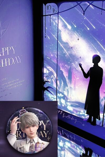 新品未開封 恋と深空 セイヤ 誕生日 缶バッジ ライトボード 2点 翌日発送