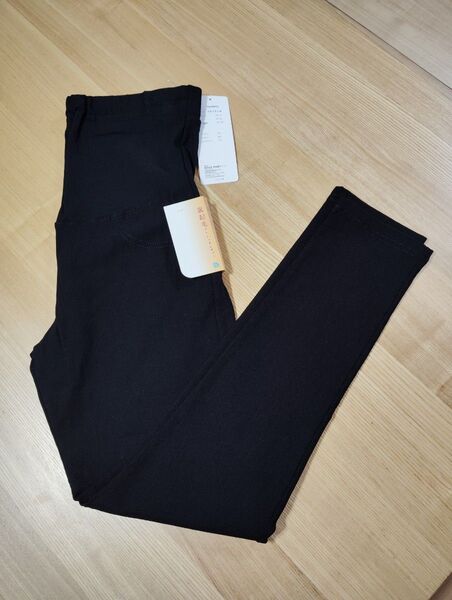 新品!マタニティ ストレッチレギンスパンツ 裏起毛 黒 Mサイズ