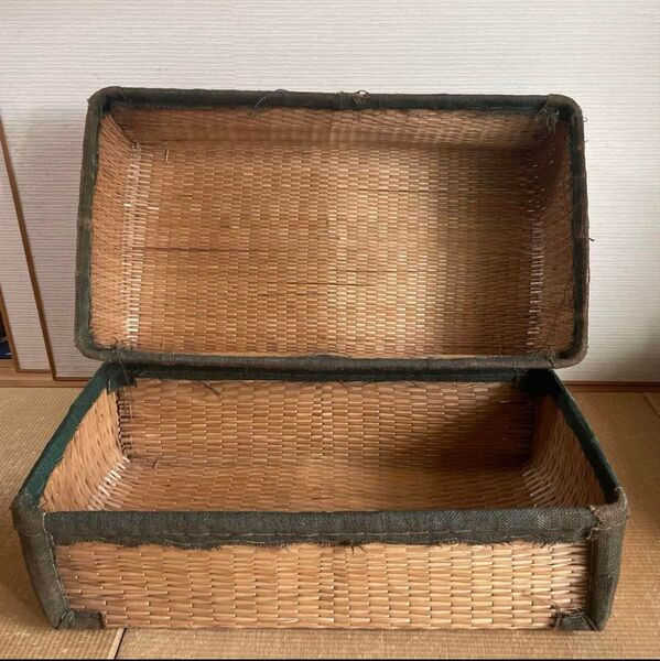 希少☆昭和レトロ 柳行李 やなぎこおり 衣類収納 収納ボックス レトロ ビンテージ ヴィンテージ VINTAGE 昭和レトロ