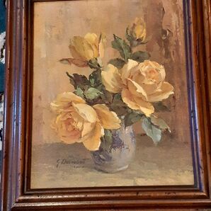 絵画 G.DANSET buco虫食い額縁