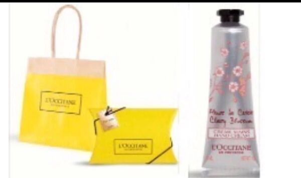 L'OCCITANE チェリーブロッサム ソフトハンドクリーム 30mL・ セルフラッピングキット ピローBOX