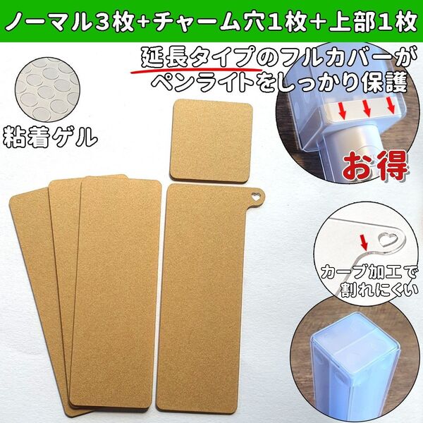 5枚セット ノーマル3枚、チャーム穴1枚 上部1枚 TWS ペンライト アクリル