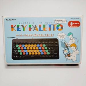 ●KEY PALETTO●ELECOM エレコム キーパレット TK-FS10UMKBK ブラック KEYBOARD 未使用品に近い パソコン関連商品 B9/k70880-3