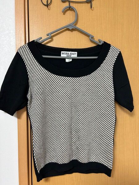 NATURAL BEAUTY BASIC ボーダー柄トップス