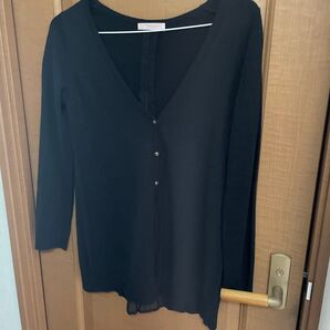 IMAGE カーディガン ブラック Vネック Lサイズ
