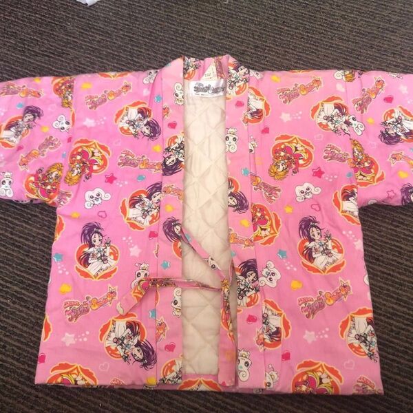 はんてん 甚平 綿入 ポンチョ あったか ホームウェアー 半纏 プリキュア 可愛い 暖かい 中綿 約100