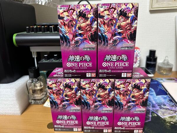 ワンピースカードゲーム 神速の拳新品未開封 テープ付き 5BOX