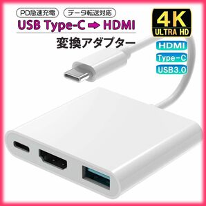 3in1 HDMI 白 テレビ出力 USB Type C Nintendo Switch ニンテンドースイッチ ドック ケーブル
