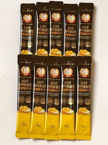 【お値引不可】【約1ヶ月分】6年根 高麗紅参精ロイヤルゼリースティック(10g×30包)