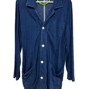 【11/16まで】デニム風 ロングカーディガン