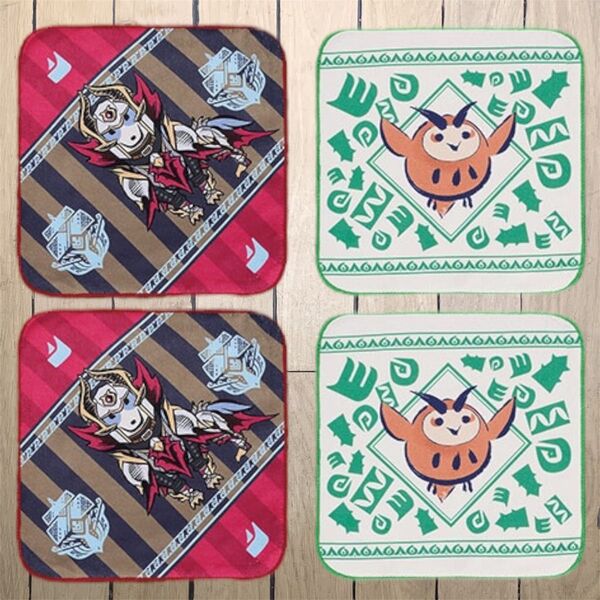 モンスターハンターライズ 一番くじタオルセレクション ガルク フクズク 4枚セット ハンドタオル ハンカチ