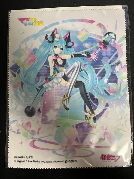 初音ミク マジカルミライ2019 グラスクロス メガネ拭き マイクロファイバー