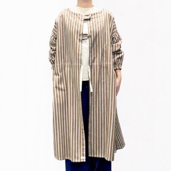 ★新品★2way ワンピースタイプ ロング かっぽう着 エプロン 羽織 長袖