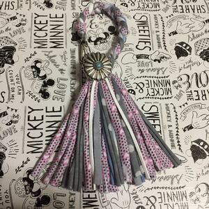No.21 ハンドメイド フープ付き タッセル バッグチャーム フリンジ