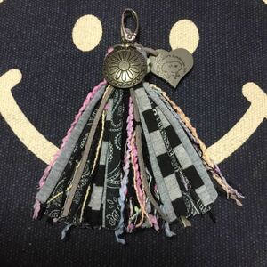 No.43 ハンドメイド タッセル バッグチャーム キーホルダー フリンジ 