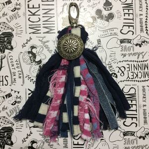 No.45 ハンドメイド タッセル バックチャーム キーホルダー フリンジ