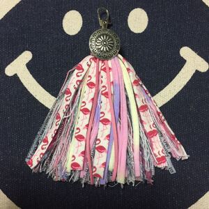 No.57 ハンドメイド タッセル チャーム キーホルダー フリンジ