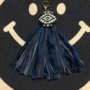 No.71 ハンドメイド タッセル バッグチャーム キーホルダー フリンジ
