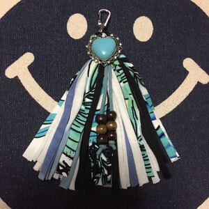 No.81 ハンドメイド タッセル バッグチャーム キーホルダー フリンジ
