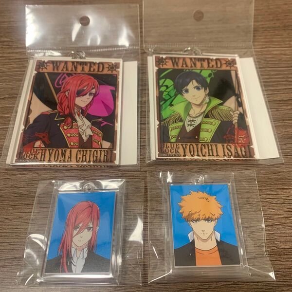 ブルーロック アクリルキーホルダー アクリルプレートキーホルダー 潔 千切 國神 4点 セット
