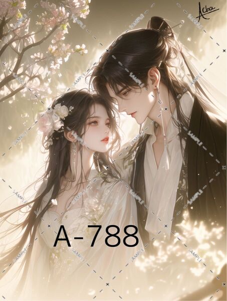 A-788〜A-790 カップル 動物 ステッカー sticker 素材 コラージュ collage シール achashop