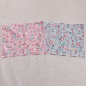 ランチョンマット ハンドメイド 女の子 貝殻 シェル コスメ 香水 ピンク 水色