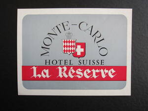  hotel label # RaRe zeruvu# Monte Carlo # Monaco 
