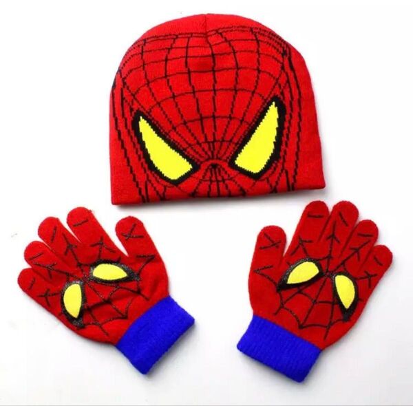 スパイダーマン ニット帽 キャップ 帽子 コスプレ 変装 子供用 キッズ