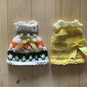 22cmドール用サマーニットワンピース