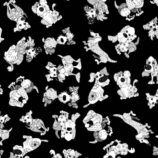 ロラライハリス生地 Doode Dogs