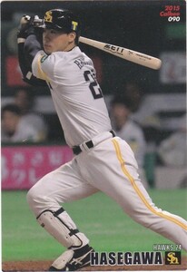 カルビー 2015プロ野球チップス第2弾 090 長谷川勇也(ソフトバンク) レギュラーカード