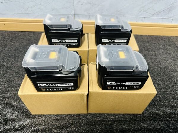マキタ 互換 14.4v バッテリー 4個セットBL1460B 互換 バッテリー 14.4v 6Ah