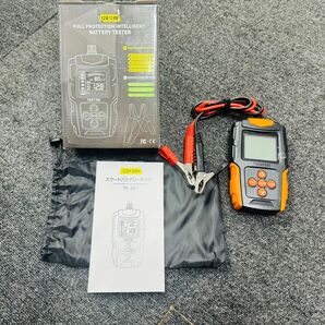カーバッテリーテスター バッテリーチェッカー 診断 LCDデジタル 12V/24V 鉛蓄電池AGMゲル型EFBバッテリー