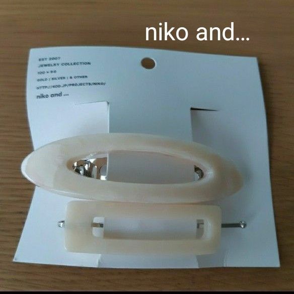 niko and… バレッタヘアピン(新品、未使用)