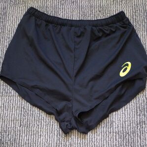 【新品未使用】アシックス レーシングショーツ ブラック L